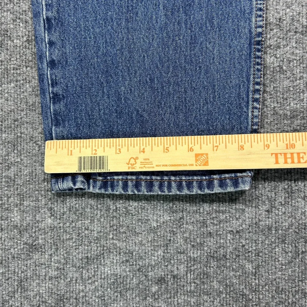 Levi's 550 Jeans Men's Blue Denim Pockets High Rise Relaxed Straight Fit - 38X30
